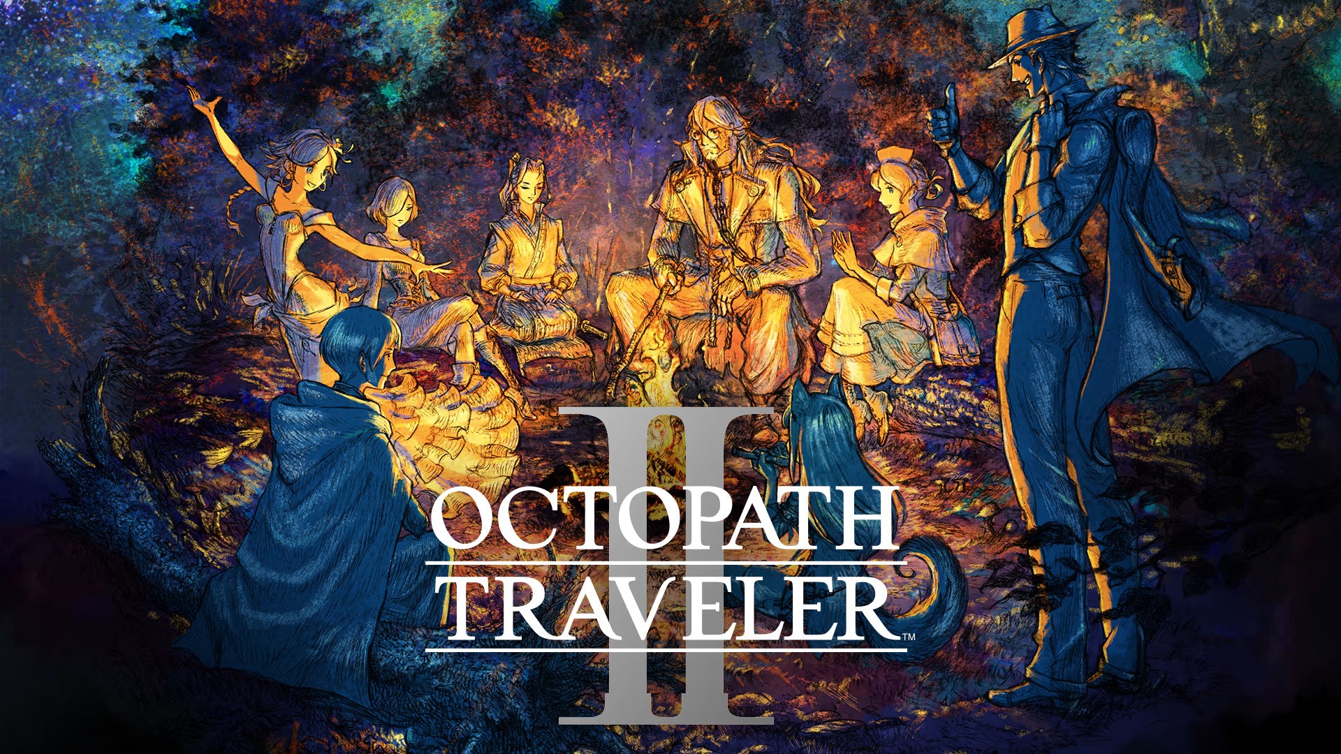 The main box art of Octopath Traveler 2