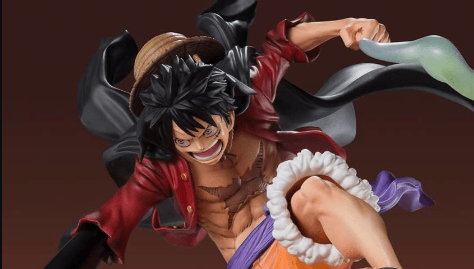 A statue of Monkey D. Luffy from One Piece