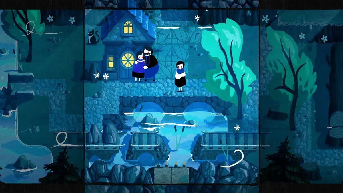 Capture d'écran montrant le gameplay de la version mobile du jeu Netflix de Paper Trail