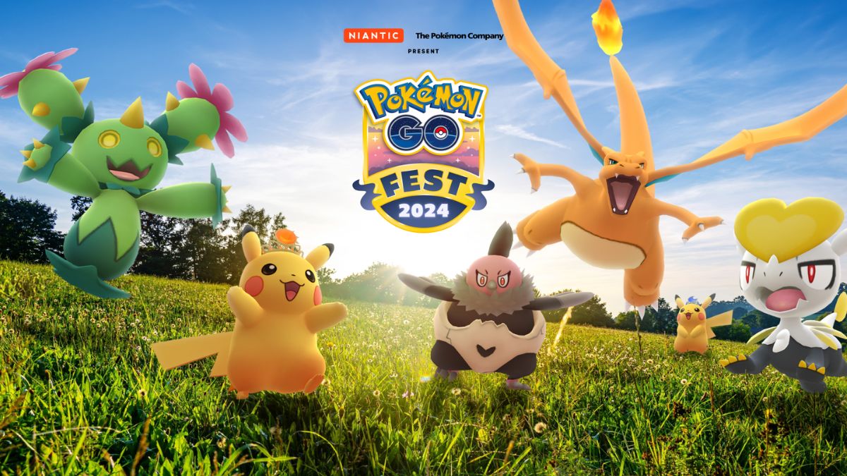 Pokemon GO Fest 2024 Global Promo Image featuring several Pokemon including Pikachu and Charizard