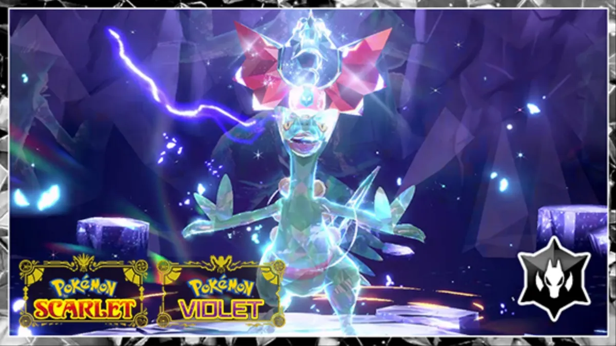 Sceptile with the Dragon Tera type in a 7-star raid in Pokemon Scarlet and Violet