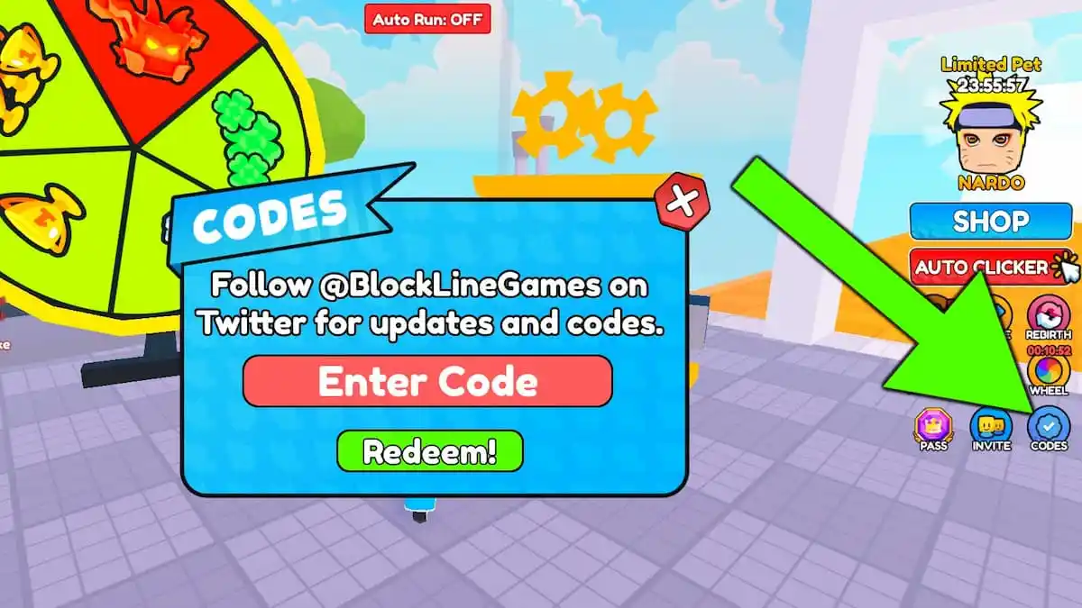 Redeeming Roblox Motorcycle Race codes.