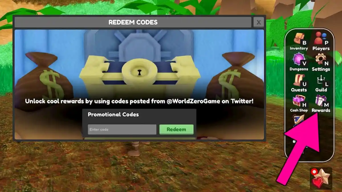 How to redeem World Zero codes.