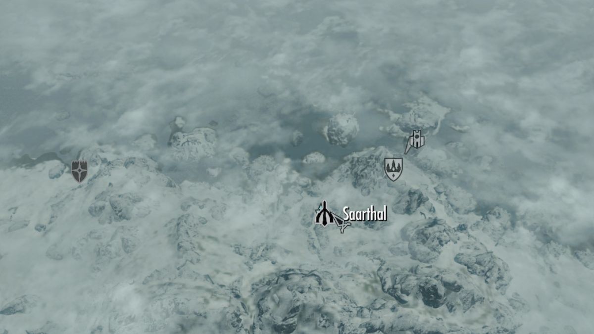 How To Solve The Saarthal Pillar Puzzle In Skyrim   Saarthal On The Skyrim Map 