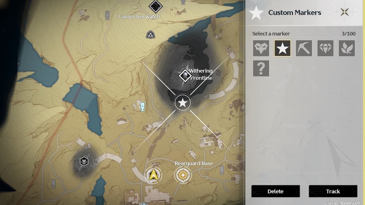 a screenshot of the phantom rocksteady guardian location in wuthering waves