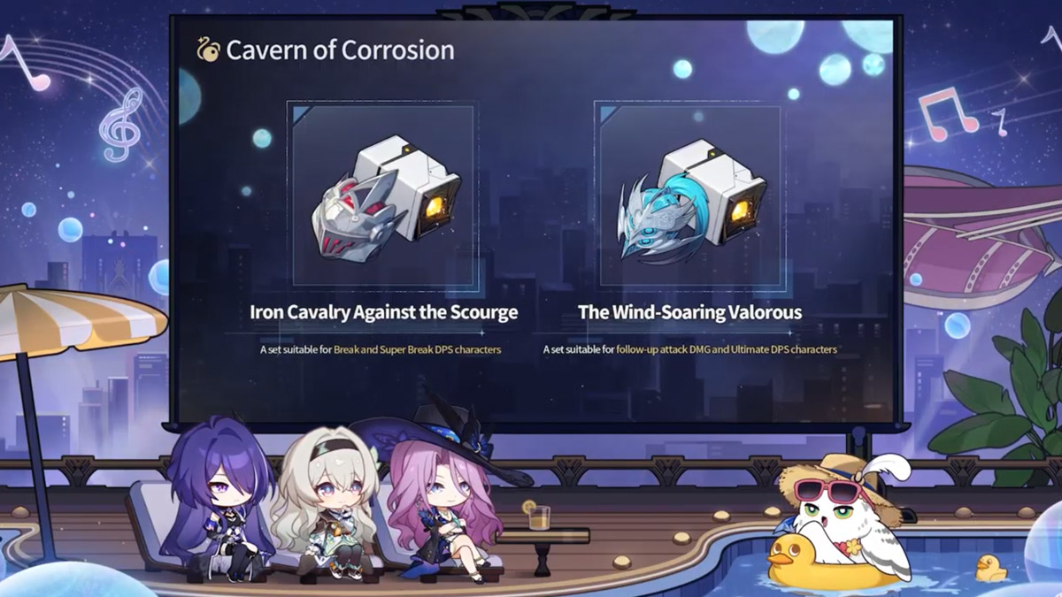 The new Relic Sets shown in the Honkai: Star Rail 2.3 livestream