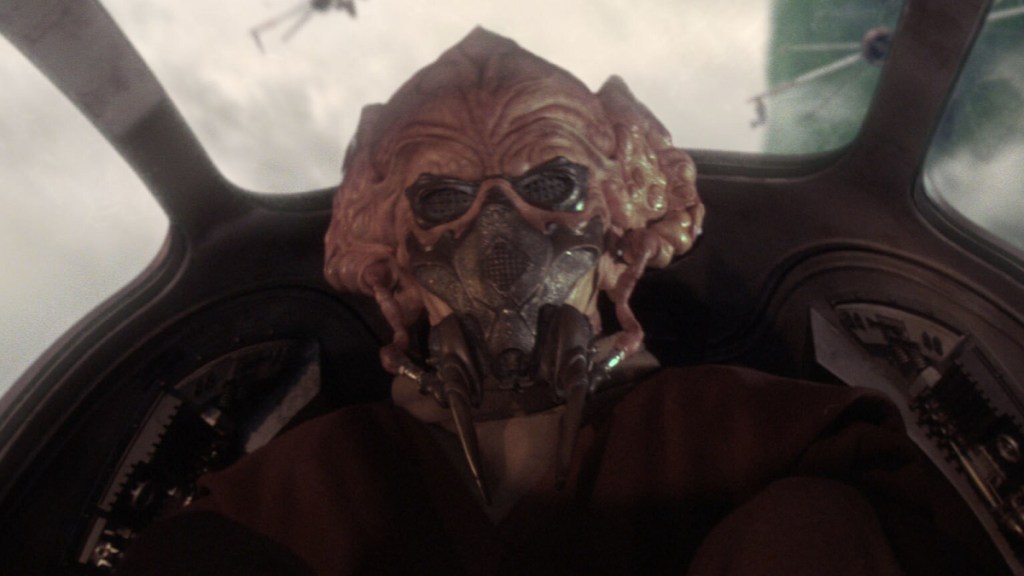 Plo Koon in his Jedi starfighter in Star Wars: Revenge of the Sith