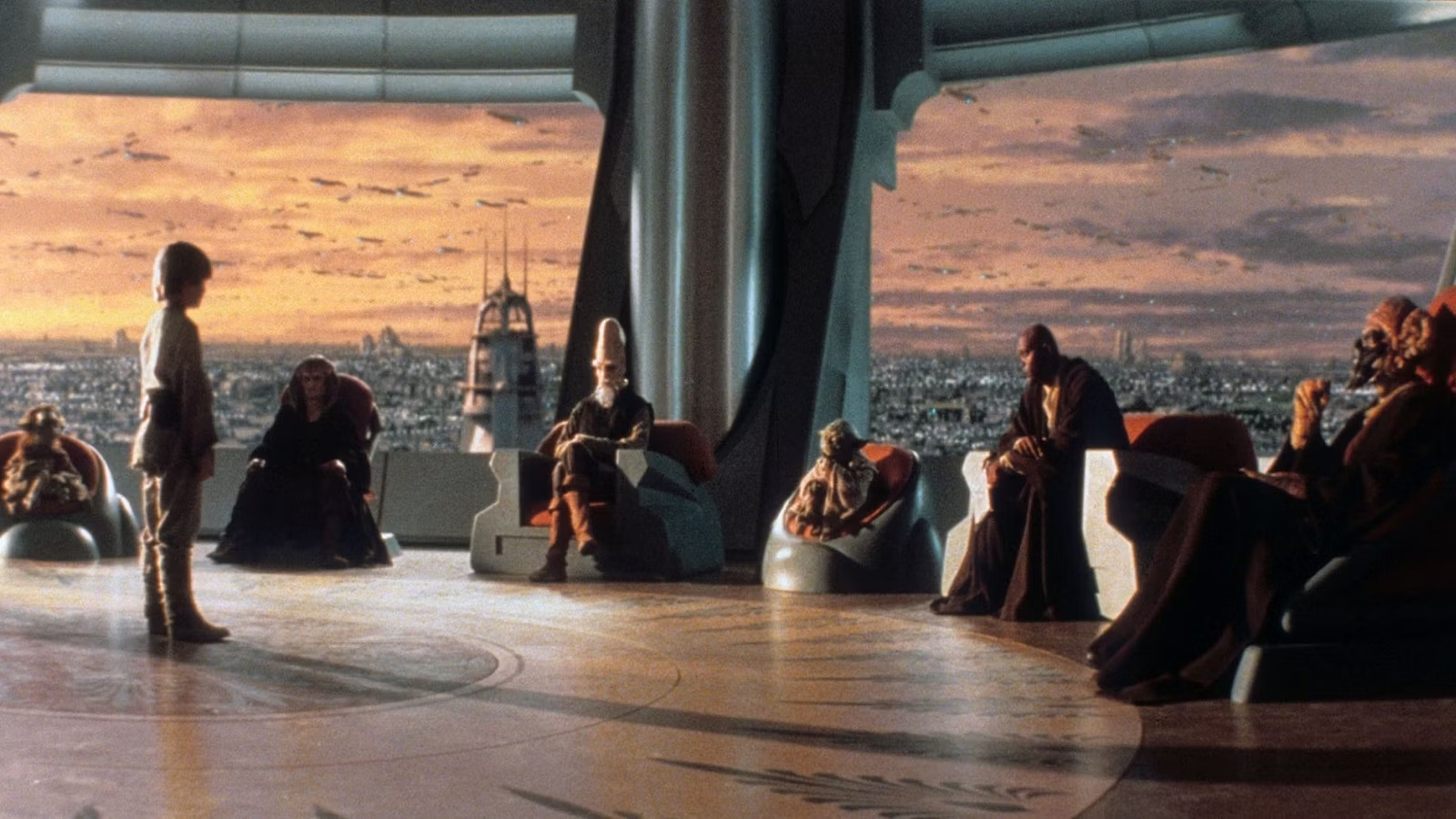 The Jedi High Council tests Anakin Skywalker in Star Wars: The Phantom Menace