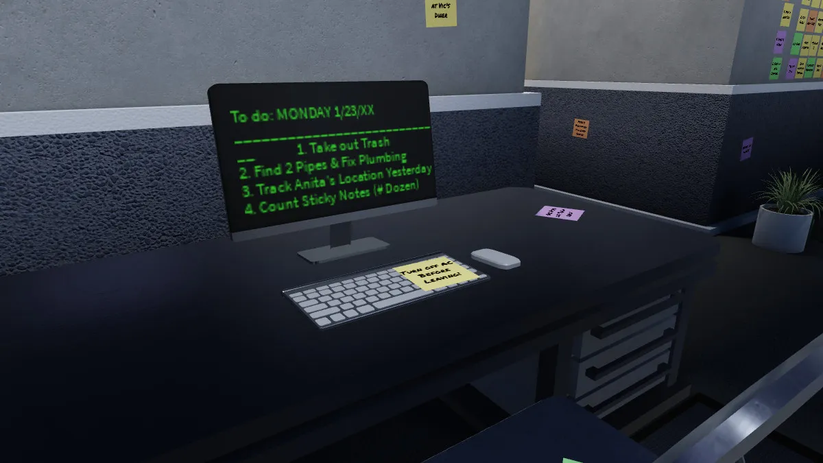 A screenshot showcasing Chapter 2 of Terminal Escape Room in Roblox