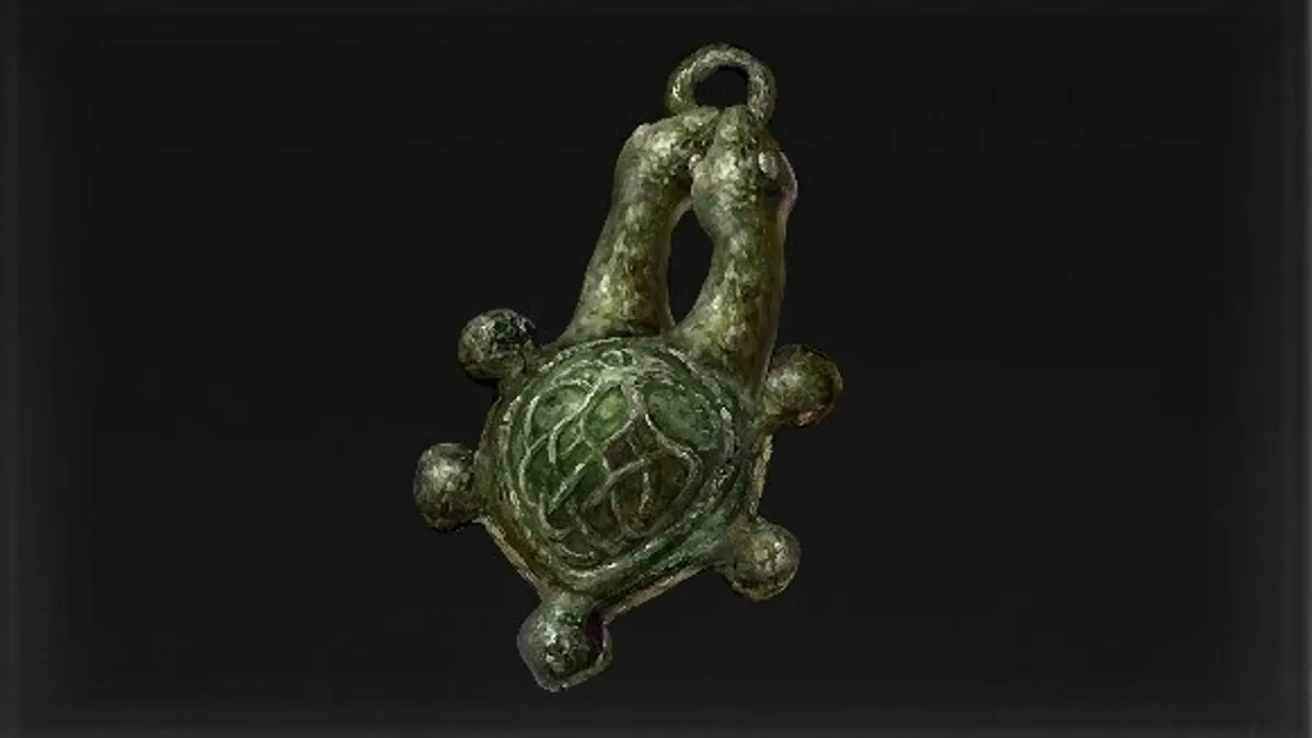 Two-Headed Turtle Talisman in Elden Ring.
