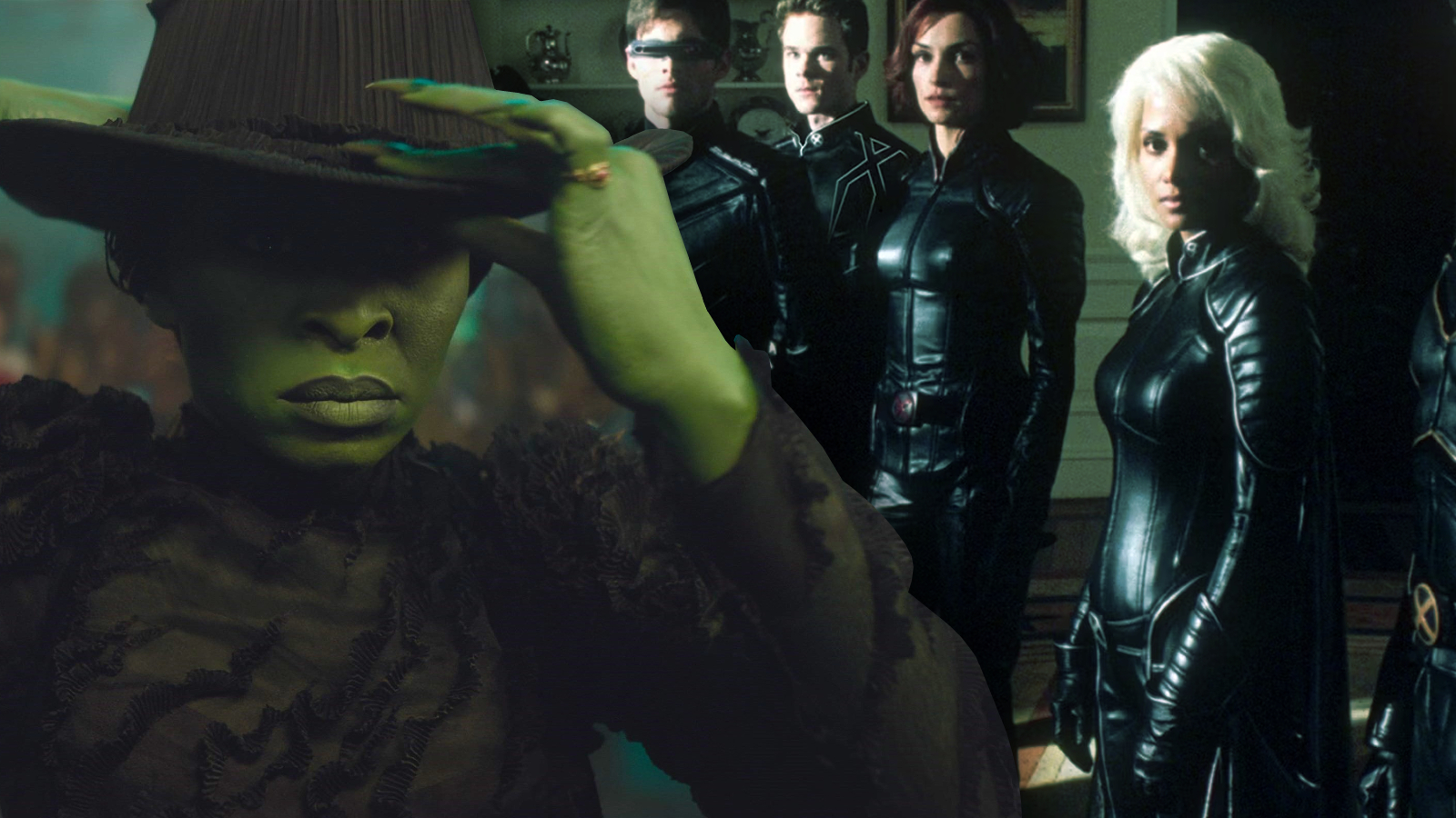 Combined stills from Wicked: Part One and X2: X-Men United