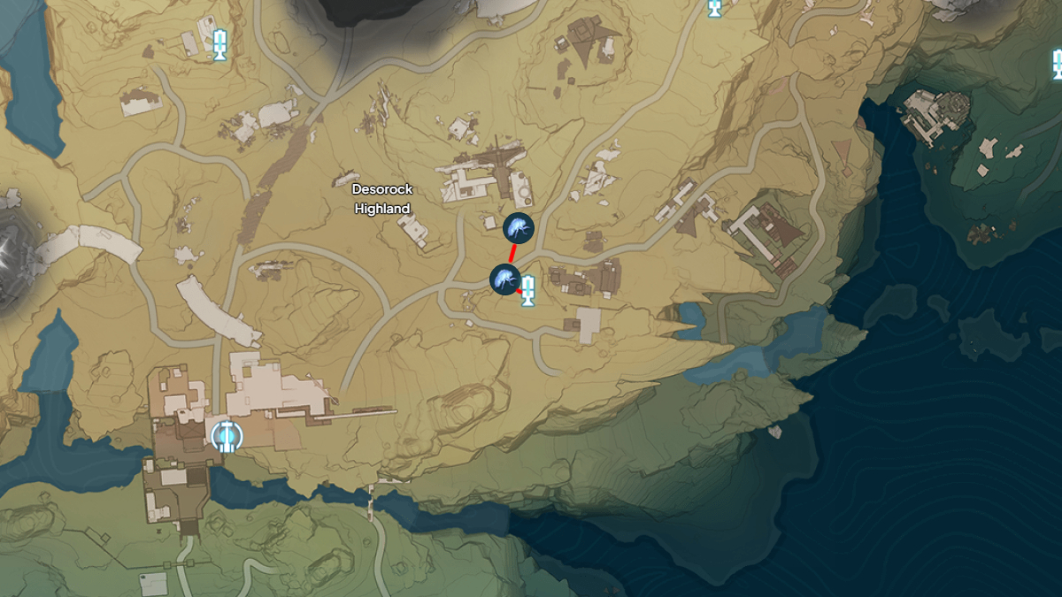 You can find two Gloom Sloughs in Desorock Highland in Wuthering Waves.