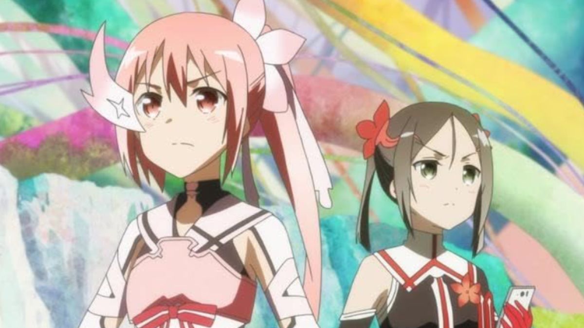 Image of two of the main characters from the Yuki Yuna is a Hero Magical Girl Anime