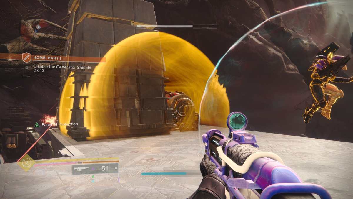 Image of a generator barrier and psion barrier in Destiny 2