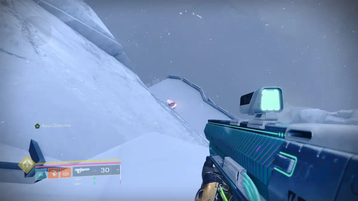 Image of the chest on a cliff in Destiny 2