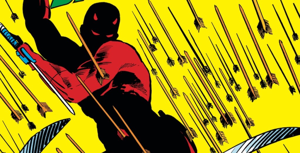 Daredevil dodges a hail of arrows