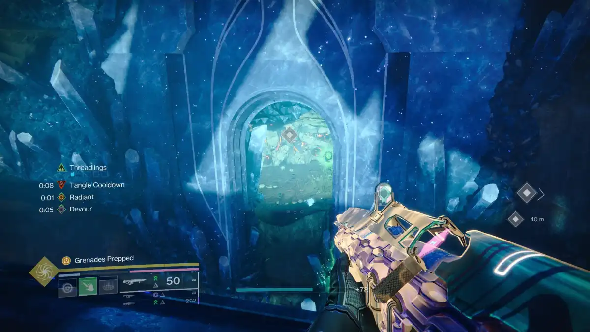 Image of the door you'll need to go through in Destiny 2