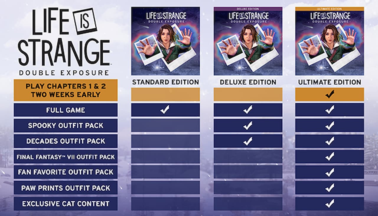 All Pre-Order Bonuses & Editions For Life Is Strange: Double Exposure