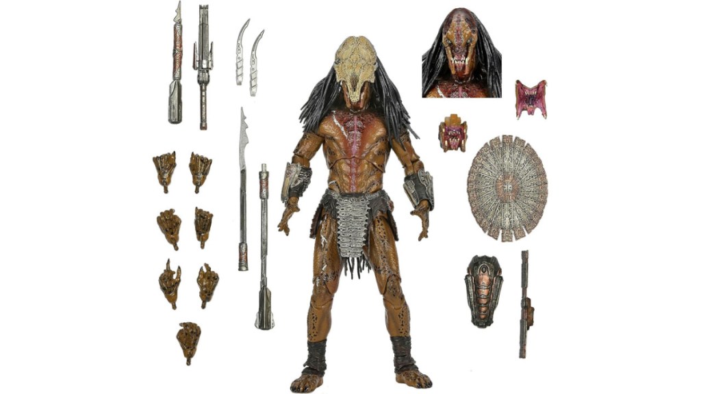 A figure of the feral Predator from Prey. 