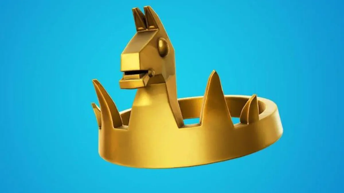 A victory crown in Fortnite.