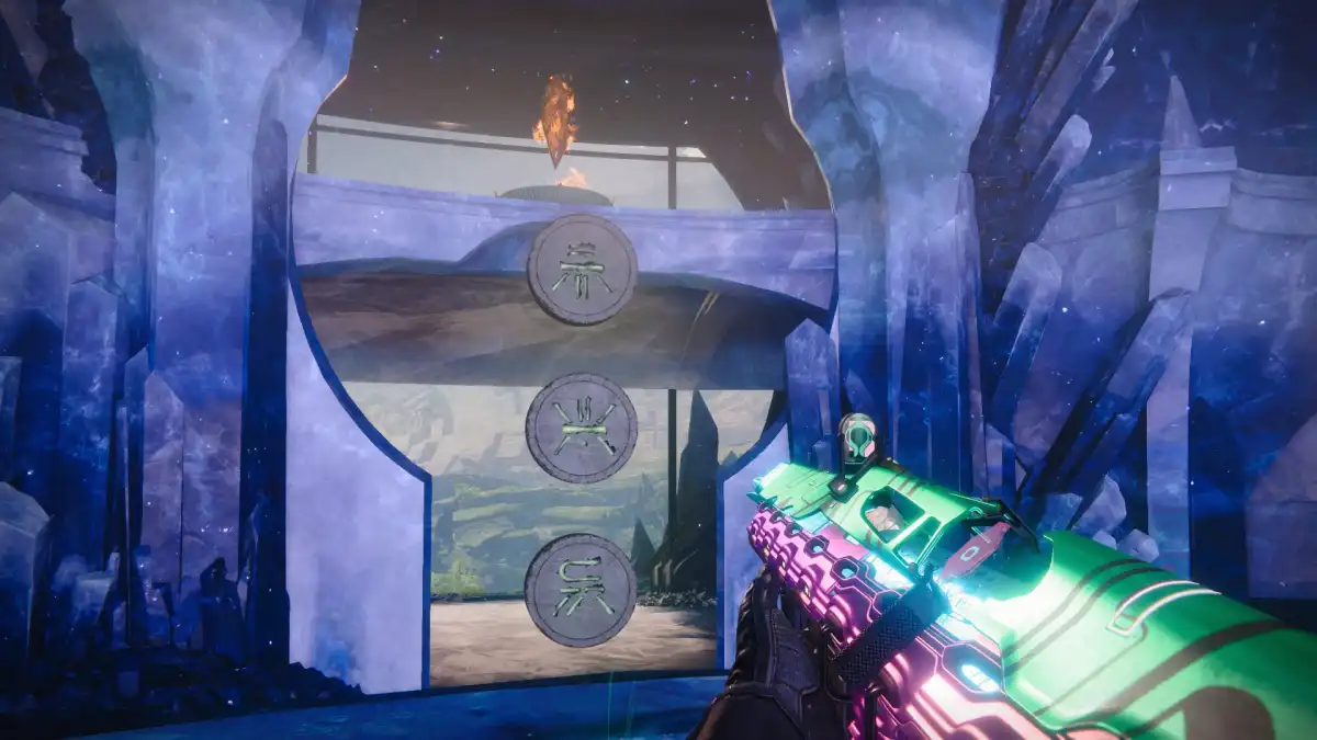 Image of the hive runes in the refaction prismatic puzzle in Destiny 2
