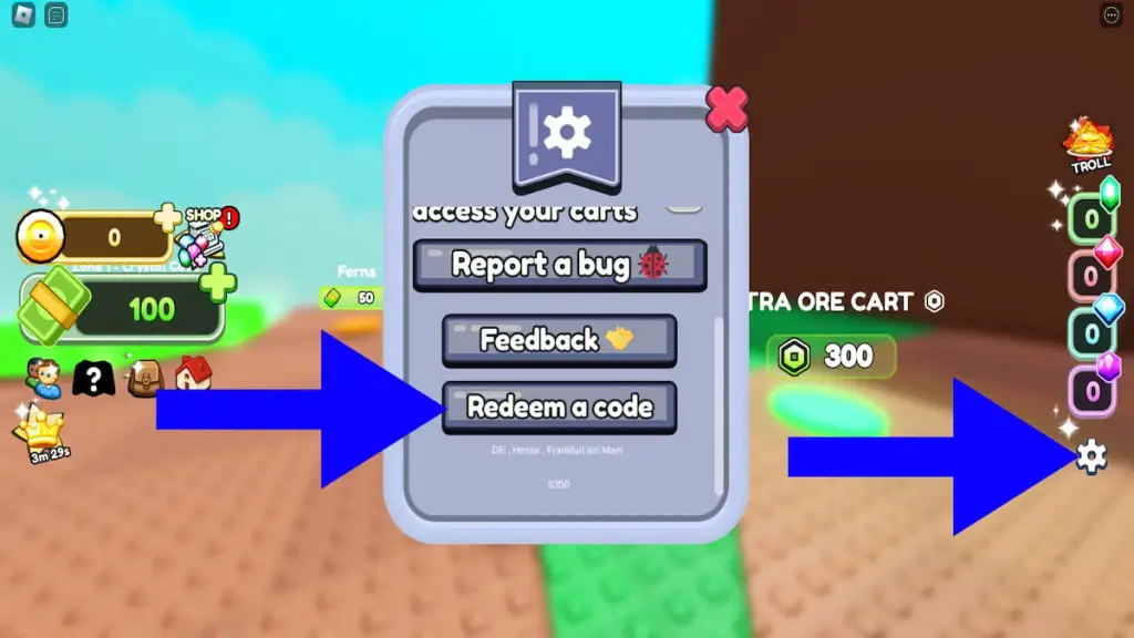 How to redeem Cart Ride Mining codes