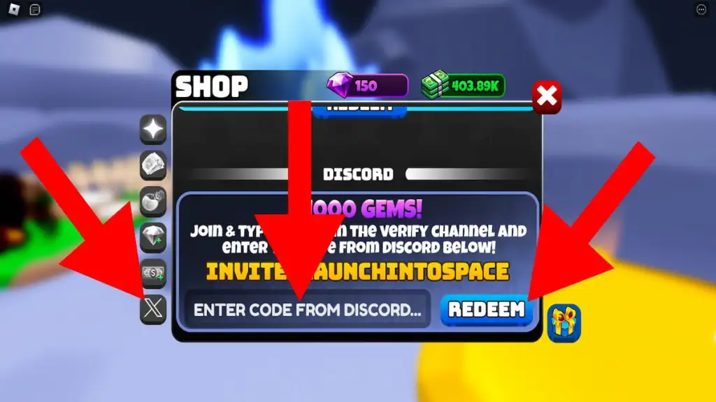 How to redeem codes for Launch Into Space Simulator