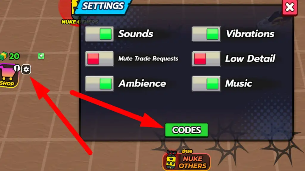 How to redeem codes in Be a Tornado