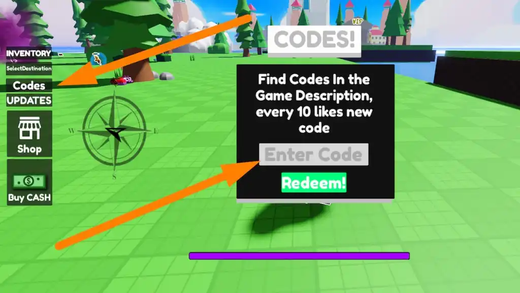 How to redeem codes in Blox Fruit But Bad