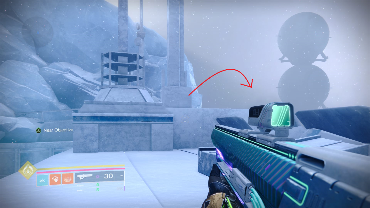 Image of the chest location in Destiny 2