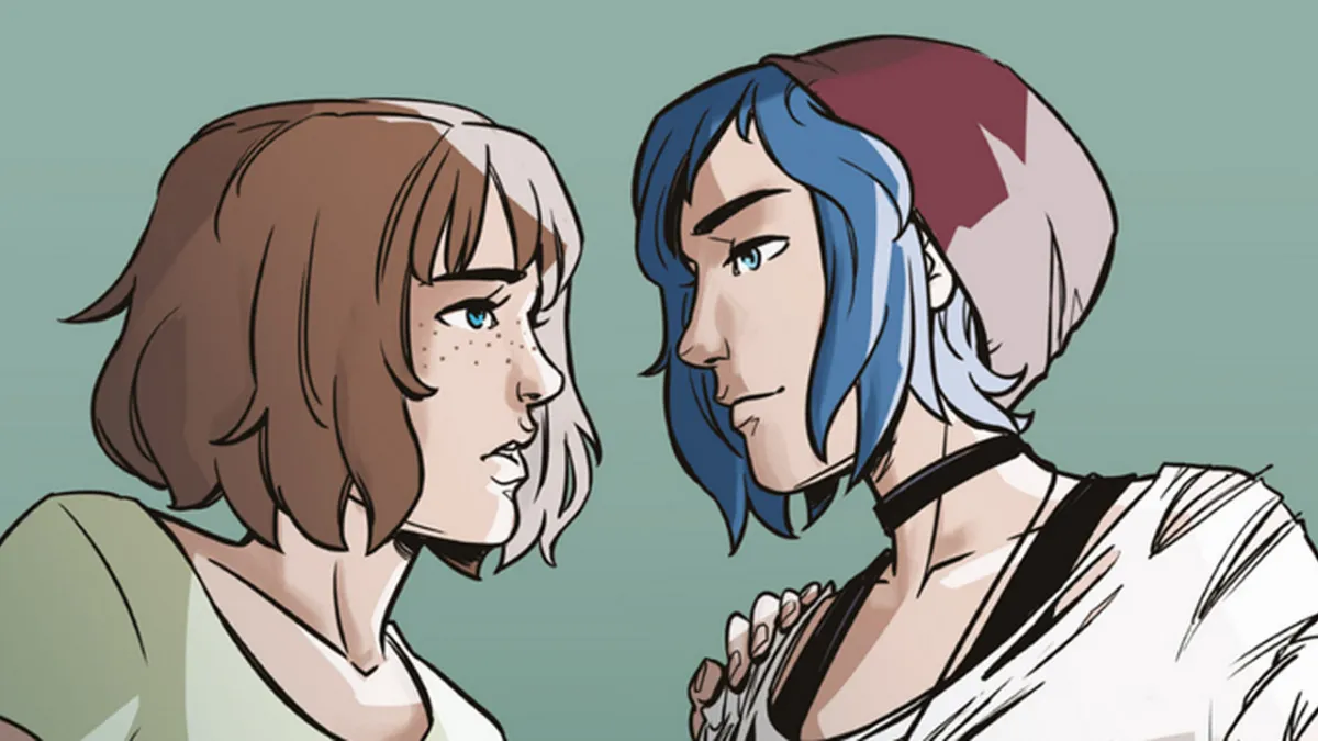 Max Caulfield and Chloe Price from Life is Strange, in a comic. 