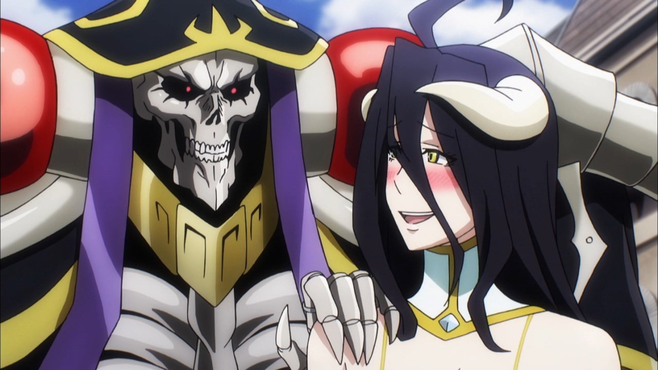 Overlord character blushing.
