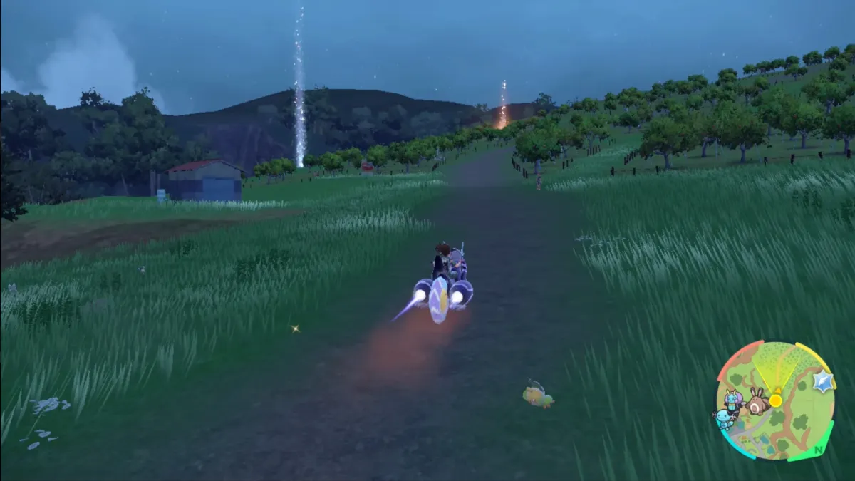 Image of player exploring Kitakami in Pokemon Scarlet and Violet