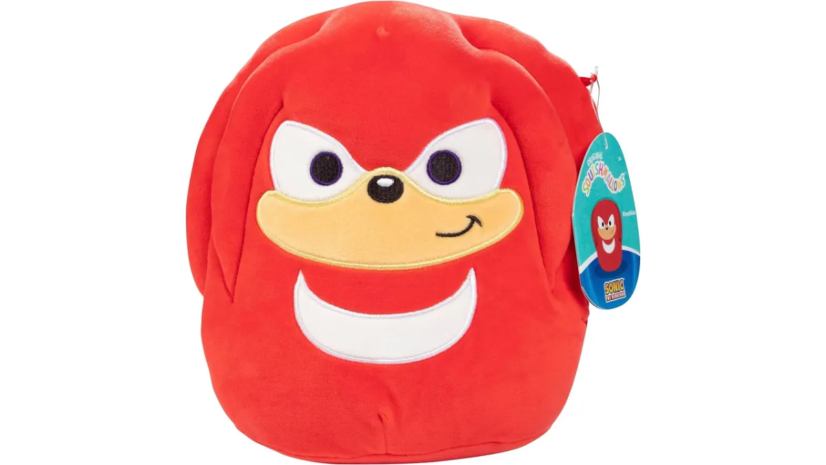 A Squishmallows Knuckles the Echidna