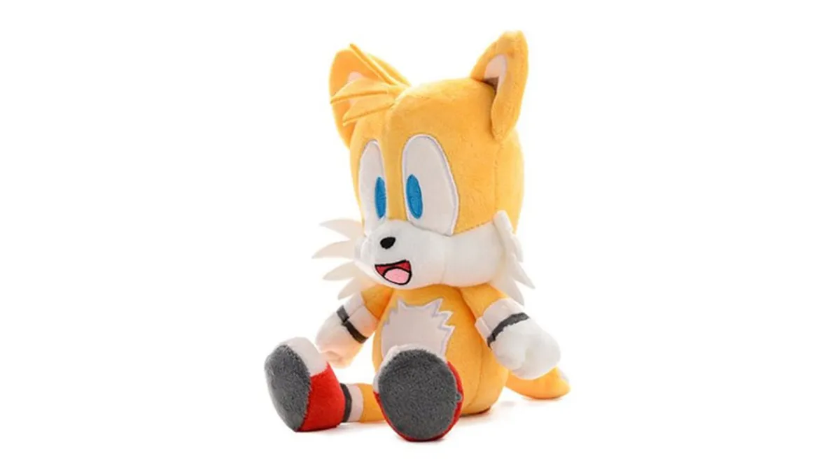 A plush of Tails from Sonic the Hedgehog