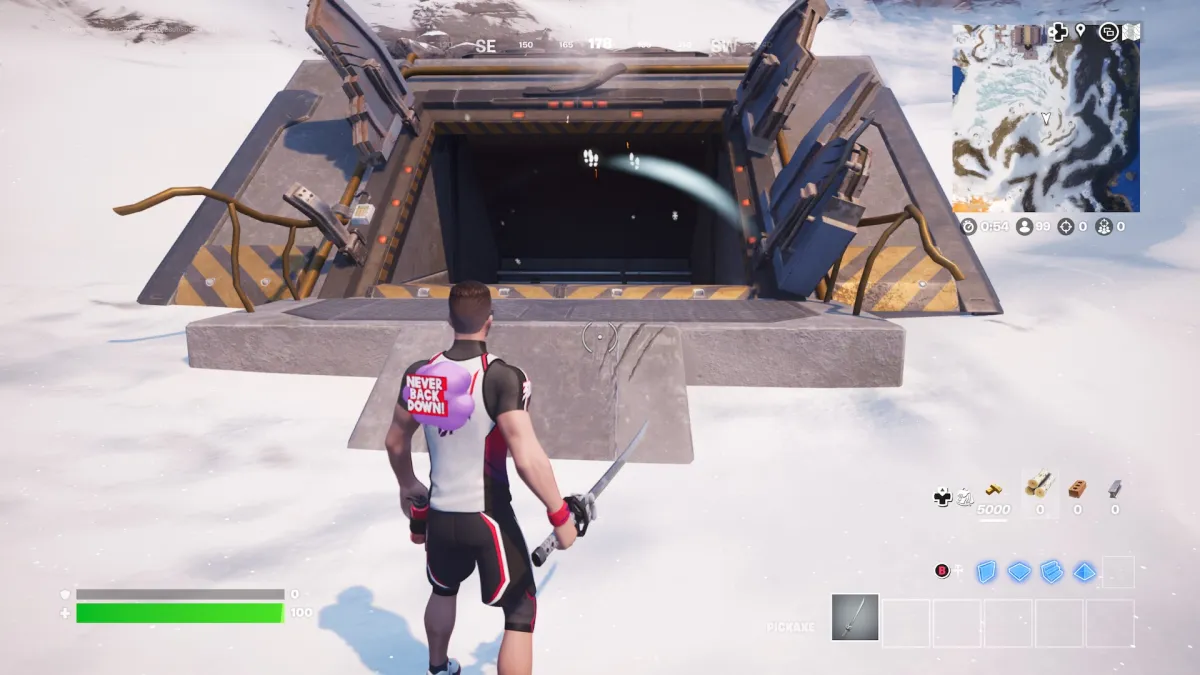 The Weapon X lab in Fortnite.