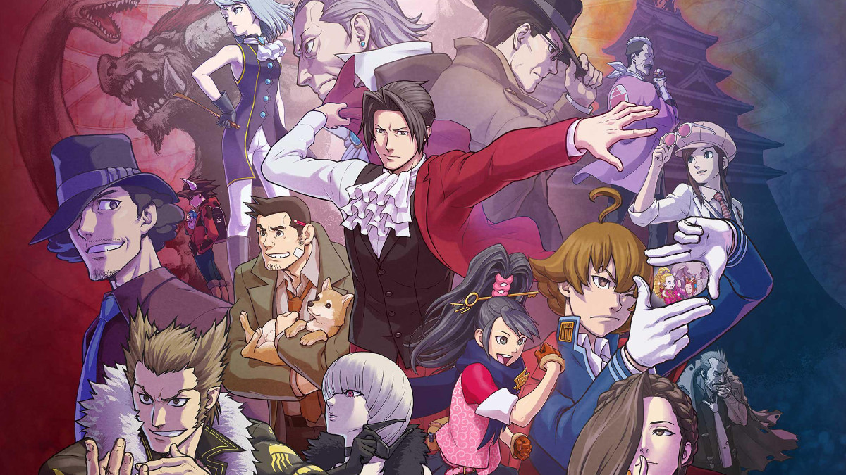 Key art of the Ace Attorney Investigations Collection headlining a preview of the upcoming collection of games