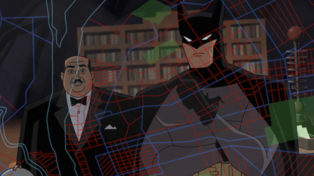 Batman and Alfred in the Batcave in Batman: Caped Crusader Season 1