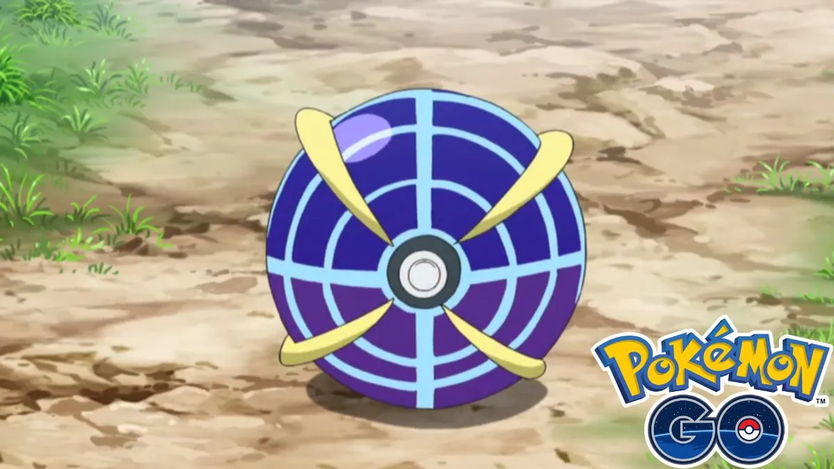 Image of a Beast Ball from Pokemon, with the Pokemon GO logo in the corner