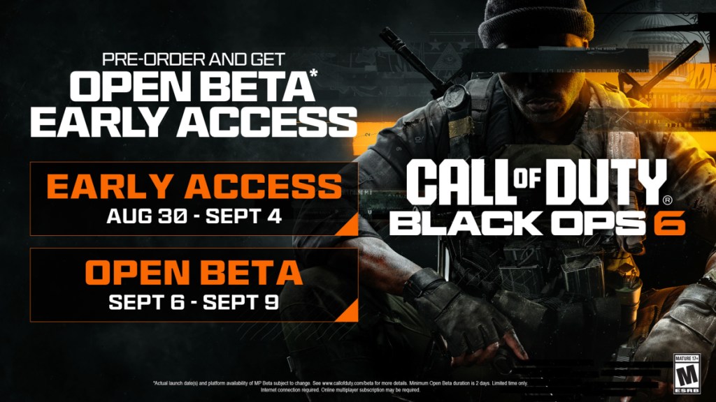 Call of Duty Black Ops 6 Beta Dates