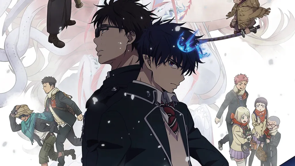 Blue Exorcist Beyond the Snow Saga keyart from poster