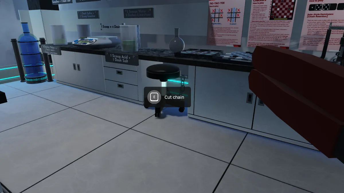 A screenshot showcasing Chapter 4 of Terminal Escape Room in Roblox