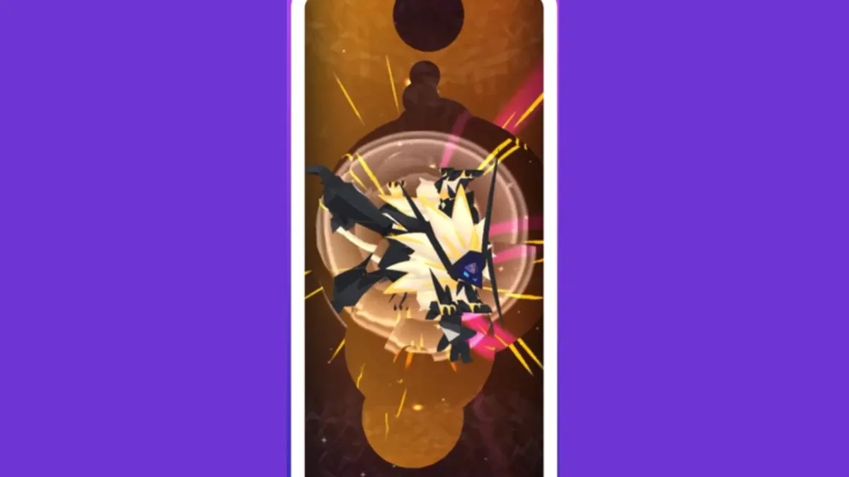 Dusk Mane Necrozma Adventure Effect screenshot from Pokemon GO