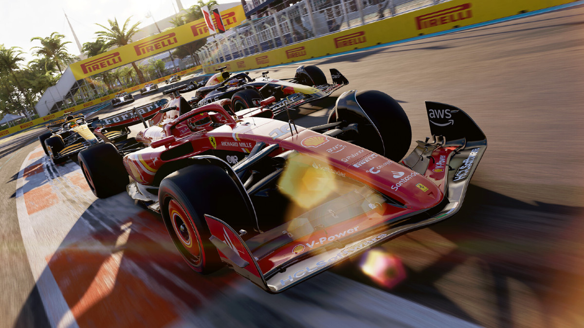 An image of F1 24 in an article detailing the best VR racing games available