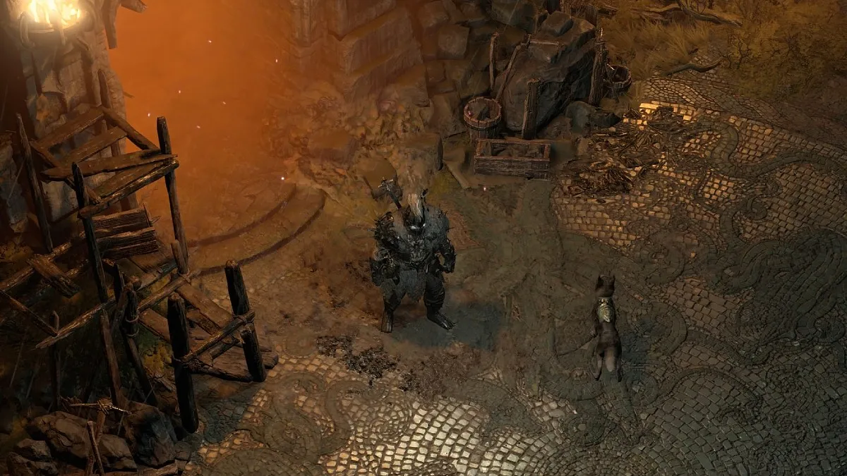 Flooded Depths entrance in Diablo 4.