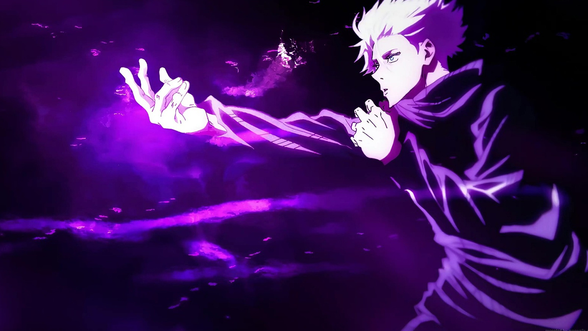 Gojo using Hollow Purple in Jujutsu Kaisen Season 1