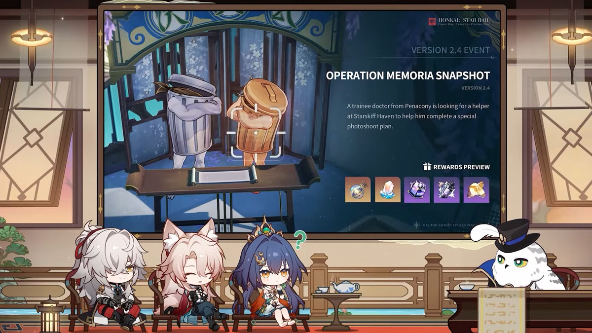 Operation Meoria Snapshot as part of the honkai star rail 2.4 special program