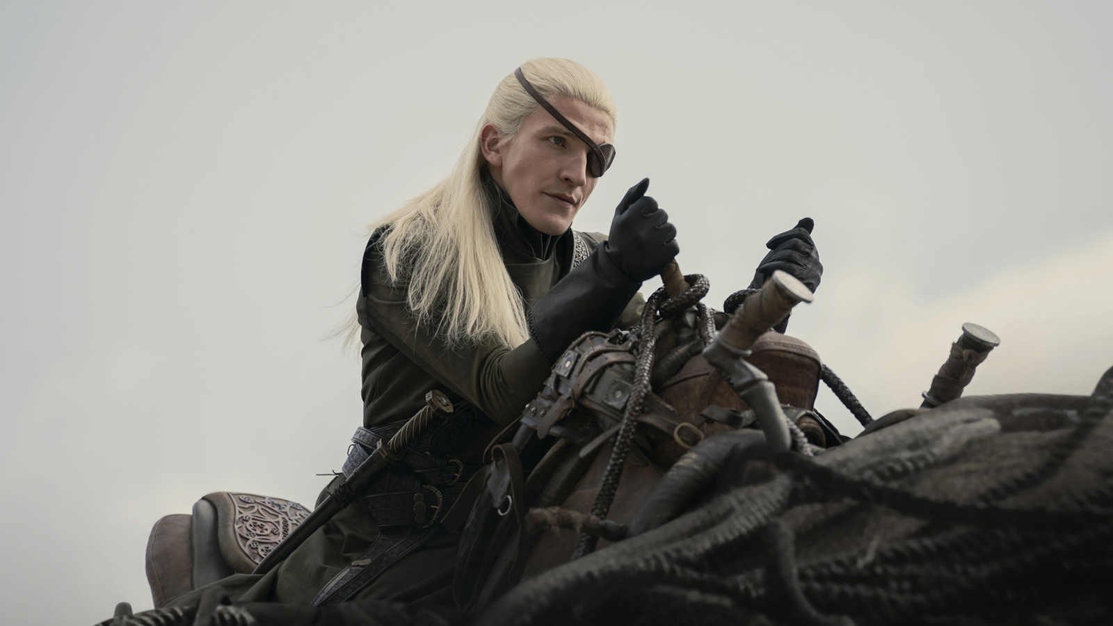 Prince Aemond Targaryen on dragonback in House of the Dragon Season 2, Episode 4