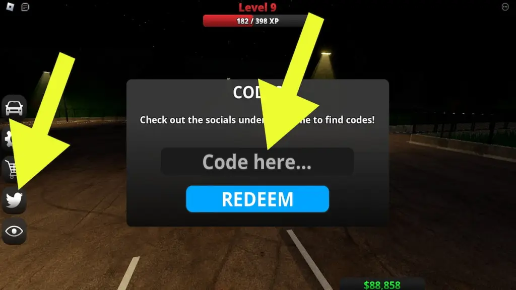 How to redeem codes in Highway Legends