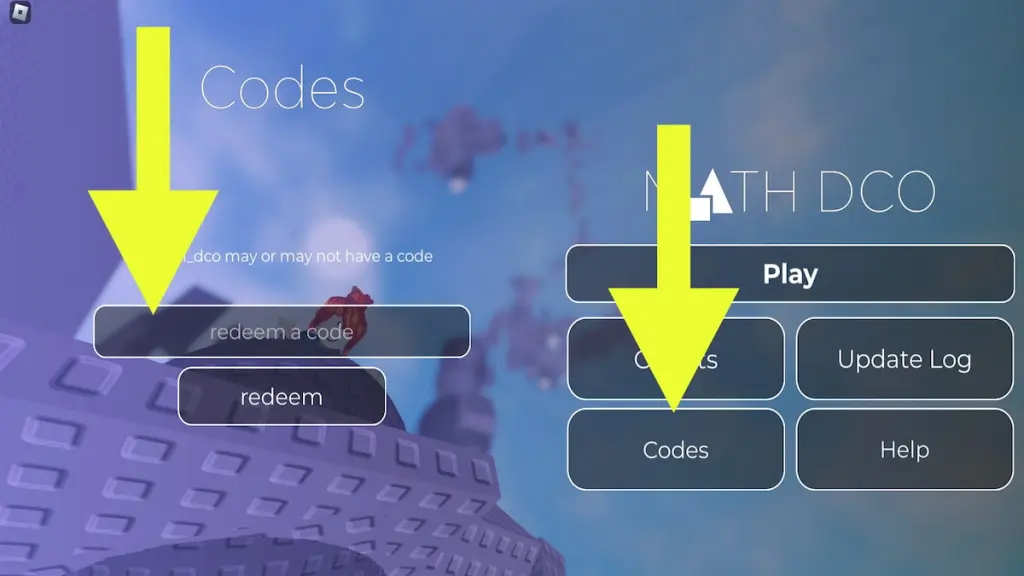 How to redeem codes in Math Difficulty Chart Obby